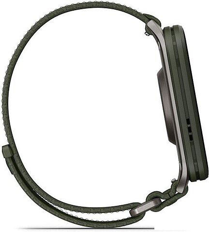 Умные часы Garmin Venu X1 (титановый/зеленый)