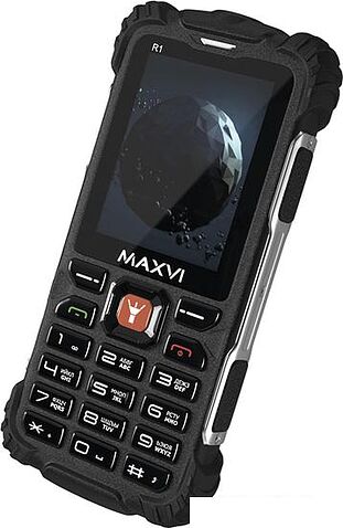 Кнопочный телефон Maxvi R1 (черный)