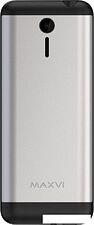 Кнопочный телефон Maxvi X10i (серебристый металлик)