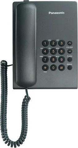 Проводной телефон Panasonic KX-TS2350RUB (черный)