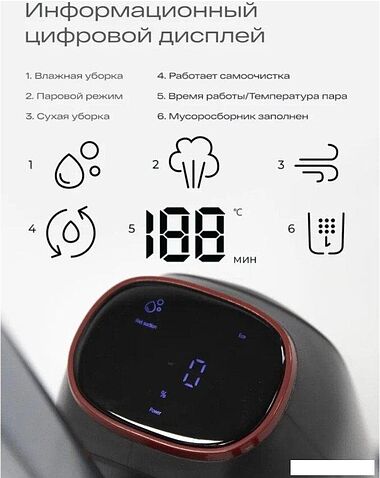 Вертикальный моющий пылесос Atvel F40 Steam