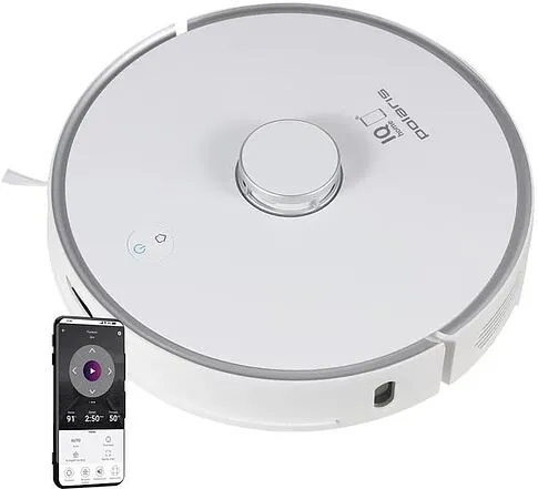 Робот-пылесос Polaris PVCR 0905 WIFI IQ Home Panorama Aqua (белый)