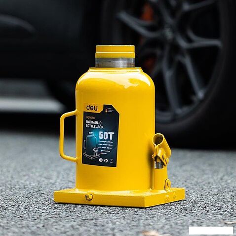 Бутылочный домкрат Deli DQ71050 50т