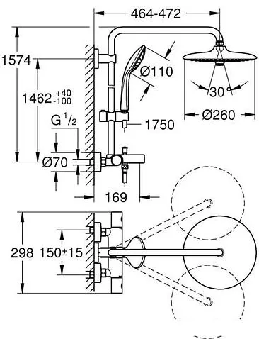 Душевая система Grohe Euphoria System 260 27475002