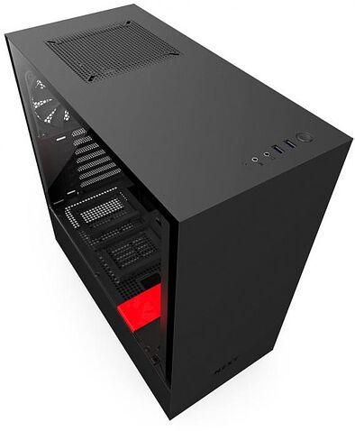 Корпус NZXT H500 (черный/красный)