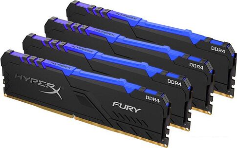 Оперативная память HyperX Fury RGB 4x16GB DDR4 PC4-24000 HX430C16FB4AK4/64