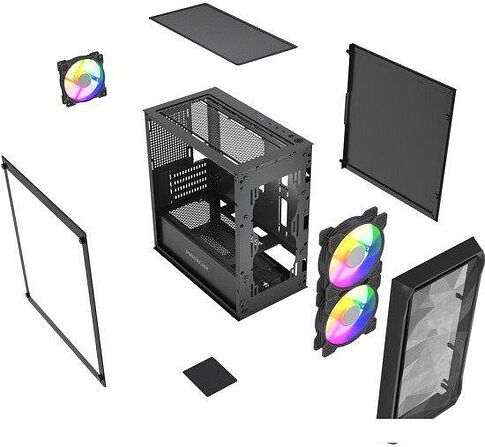 Корпус Powercase Mistral Micro A3B ARGB V2 CMMAB-A3-V2