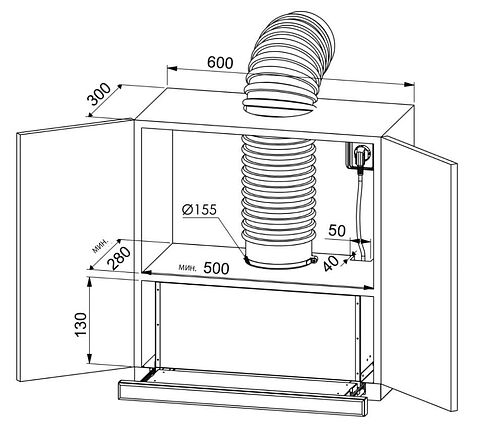 Кухонная вытяжка ZUGEL ZHT651GX
