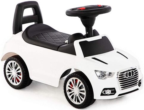 Каталка Полесье SuperCar №6 со звуковым сигналом 84552 (белый)