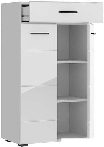 Комод НК-Мебель Gloss КМВ-60 73374543 (белый-черный)