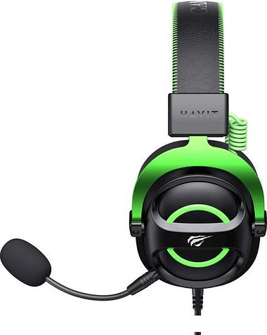 Наушники Havit Gamenote H2002e (черный/зеленый)