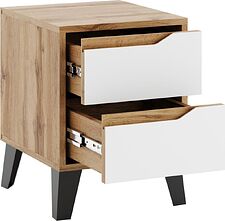 Тумба ЭлиГард Eyva 2S (дуб вотан/белый)