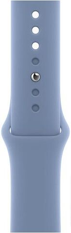 Умные часы Apple Watch Series 9 45 мм (алюминиевый корпус, серебристый/зимний синий, спортивный силиконовый ремешок S/M)