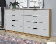 Комод Интерлиния Концепт КТ-К197 (серый/дуб золотой)