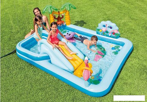 Надувной бассейн Intex Джунгли 57161 (257х216х84)