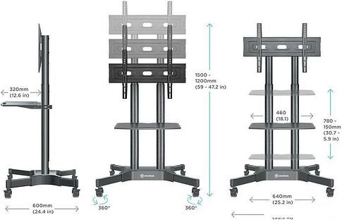 Кронштейн Onkron TS1351 (черный)