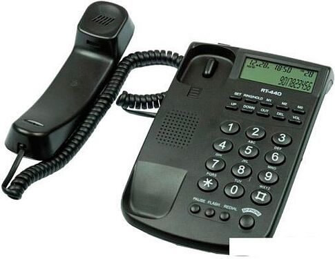 Проводной телефон Ritmix RT-440 (черный)