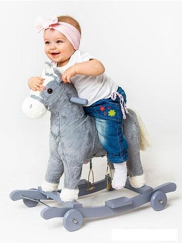 Качалка Amarobaby Prime Лошадка (серый)