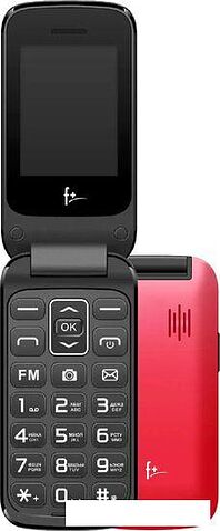 Кнопочный телефон F+ Flip 240 (черный/красный)