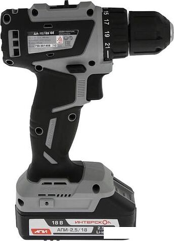 Дрель-шуруповерт Интерскол МиниМАКС ДА-10/18В (с 2-мя АКБ, кейс)