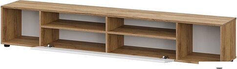 Тумба Mio Tesoro Байкал (дуб золотистый/белый матовый)