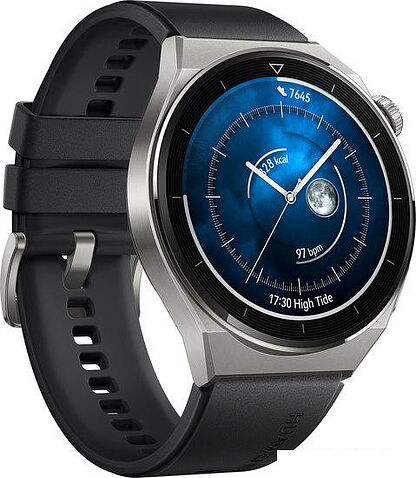 Умные часы Huawei Watch GT 3 Pro Titanium 46 мм (серый/черный)