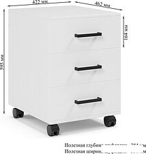 Тумба ГМЦ ТМ3 (белый)