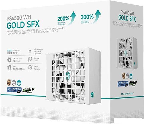 Блок питания GamerStorm PS650G WH