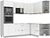 Готовая кухня Интерлиния Мила Лайт 1.68x2.4 правая без столешницы (белый платинум)
