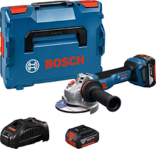 Угловая шлифмашина Bosch GWS 18V-11 S Professional 06019N4002 (с 2-мя АКБ, кейс)