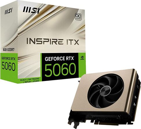Видеокарта MSI GeForce RTX 5060 8G Inspire ITX OC
