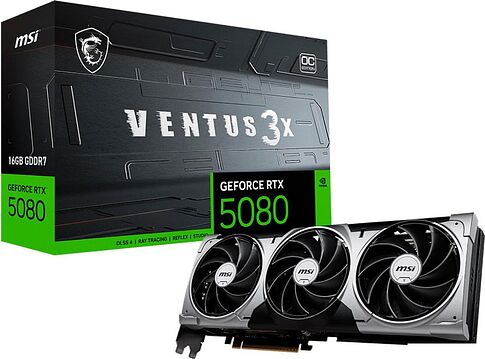 Видеокарта MSI GeForce RTX 5080 16G Ventus 3X OC