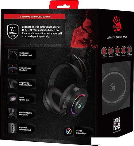 Наушники A4Tech Bloody G521 (черный)