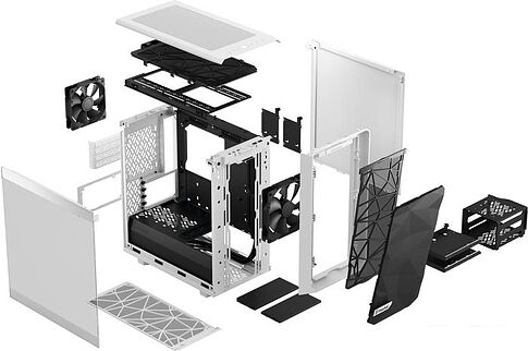Корпус Fractal Design Meshify 2 Mini White TG clear tint FD-C-MES2M-02
