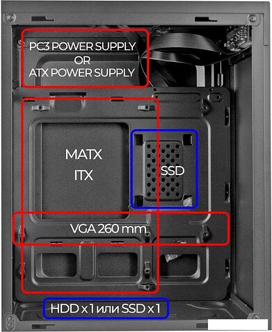 Корпус Ginzzu B400
