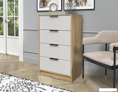 Комод Интерлиния Концепт КТ-К60 (персидский жемчуг/дуб золотой)