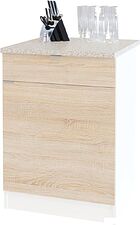 Шкаф напольный Сокол ТК-06.1 (белый/дуб сонома)