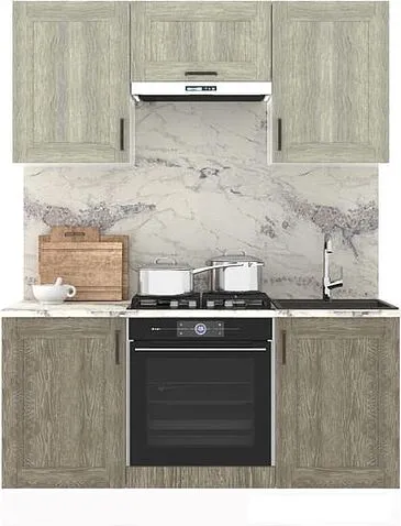 Шкаф напольный Горизонт Винтаж 50 (седой 028)