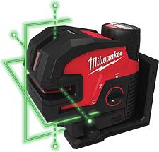 Лазерный нивелир Milwaukee M12 CLL4P-301C 4933479203 (с 1-им АКБ, кейс)