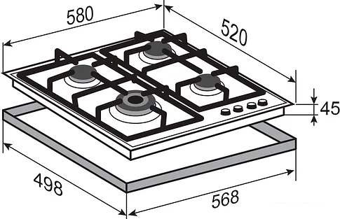 Варочная панель Zigmund & Shtain M 26.6 I