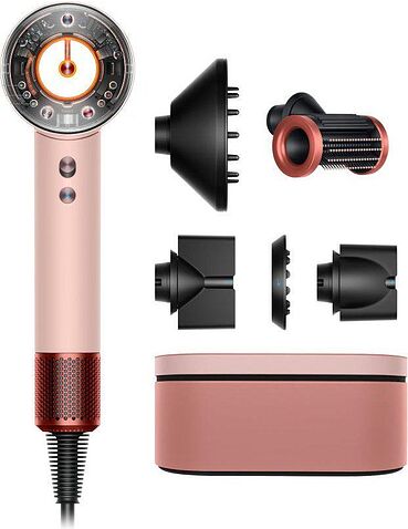 Фен Dyson HD16 Supersonic Nural Straight+Wavy (с переходником на евровилку, розовый канзан)