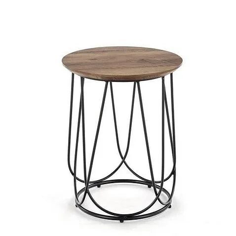 Журнальный столик Halmar Nubira S (орех/черный)