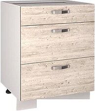 Шкаф напольный Anrex Alesia 3S/60-F1 (серый/сосна винтаж) Шкаф напольный Anrex Alesia 3S/60-F1 (серый/сосна винтаж)