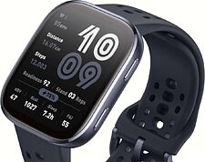 Умные часы Amazfit Bip 6 (черный, с черным силиконовым ремешком)