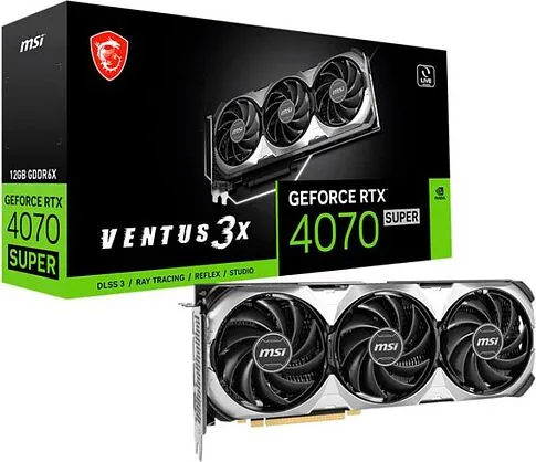 Видеокарта MSI GeForce RTX 4070 Super 12G Ventus 3X