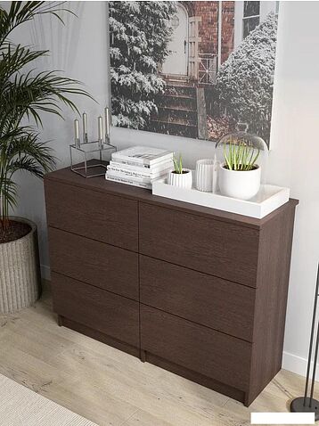 Комод Горизонт Нео 1050 6 ящиков (венге)