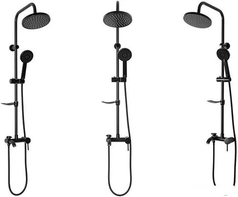 Душевая система Rea Luis REA-P7005 (черный)