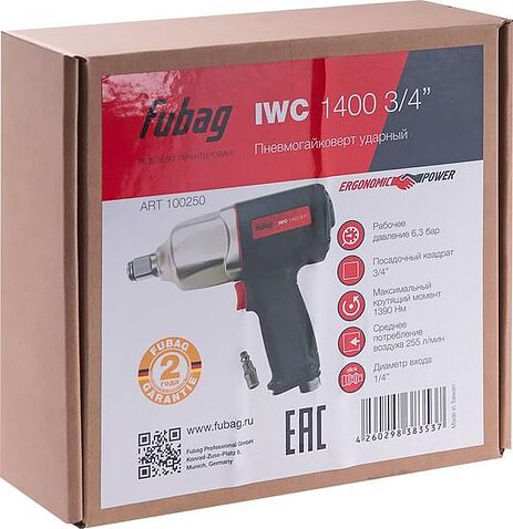Пневматический гайковерт Fubag IWC 1400 3/4" 100250