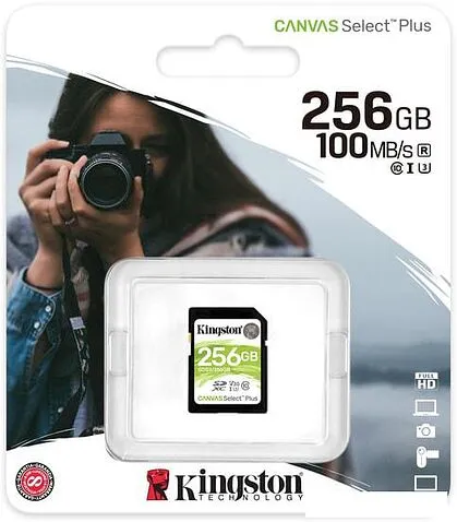 Карта памяти Kingston Canvas Select Plus SDXC 256GB