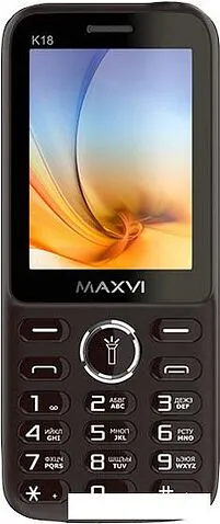Мобильный телефон Maxvi K18 (коричневый)